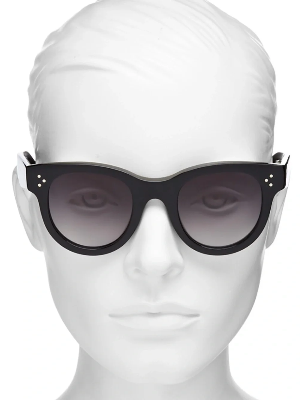 Celine Bold 3 Dots Black Frames Sunglasses Gradient Lenses 48mm